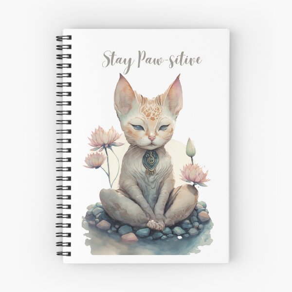 Item preview,  Stay Paw-sitive Yoga Cat 12 designed and sold by printiesart.