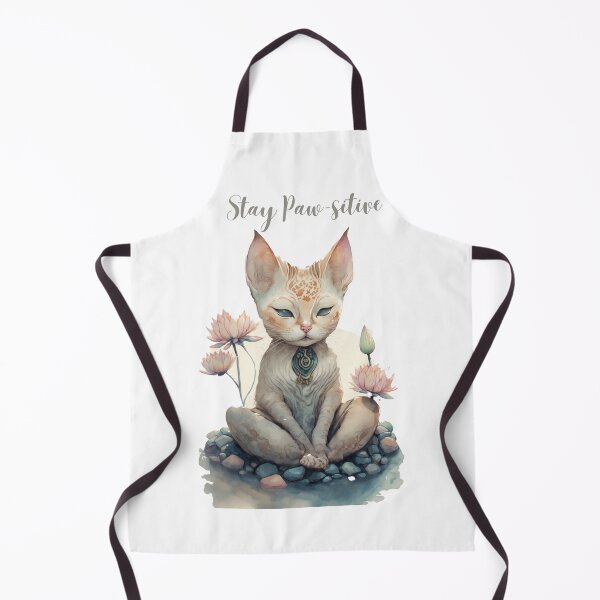 Item preview,  Stay Paw-sitive Yoga Cat 12 designed and sold by printiesart.