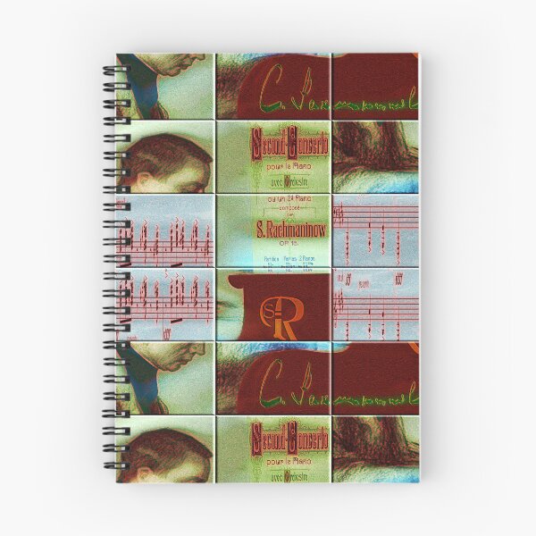 Item preview,  AMAZING PAINTING ABSTRACT PORTRAIT OF SERGEI RACHMANINOFF PIANIST MUSICIAN COMPOSER - CLASSICAL MUSIC SCORE - PATCHWORK SIGNATURE designed and sold by Ralek.
