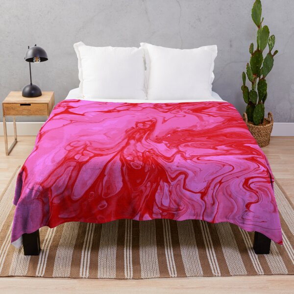 Artikelvorschau, Vivid Pink Palette 7 Marble Fluid Art entworfen und verkauft von Janzay.