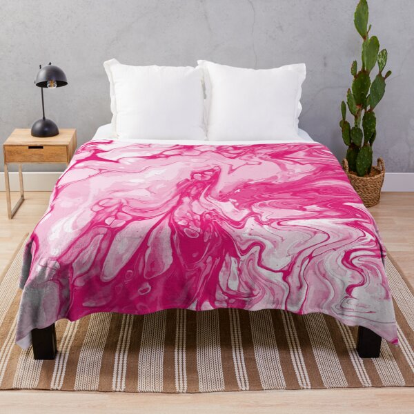 Artikelvorschau, Vivid Pink Palette 6 Marble Fluid  Art  entworfen und verkauft von Janzay.