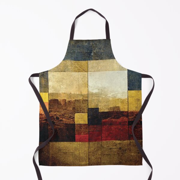 Item preview, Abstract Square Mosaic Monument Desert Valley Landscape designed and sold by Beholder Images.