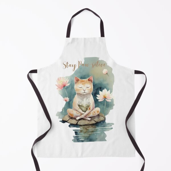 Item preview,  Stay Paw-sitive Yoga Cat 14 designed and sold by printiesart.