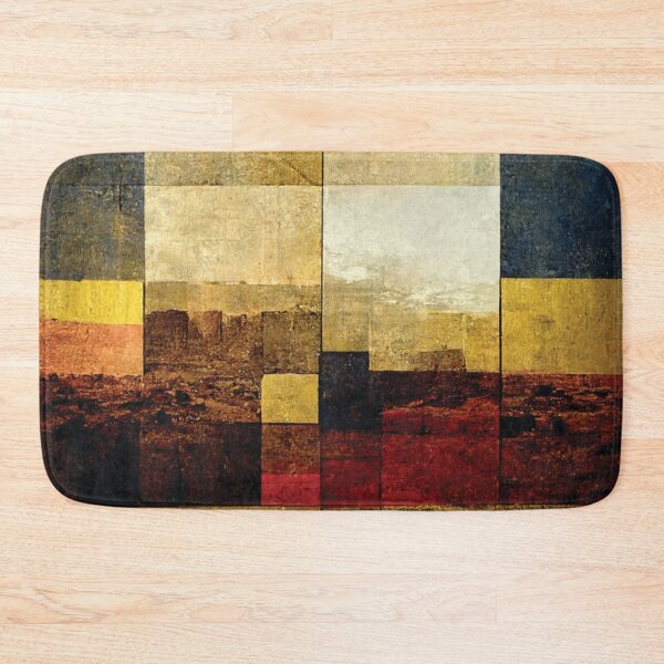 Item preview, Abstract Square Mosaic Monument Desert Valley Landscape designed and sold by Beholder Images.