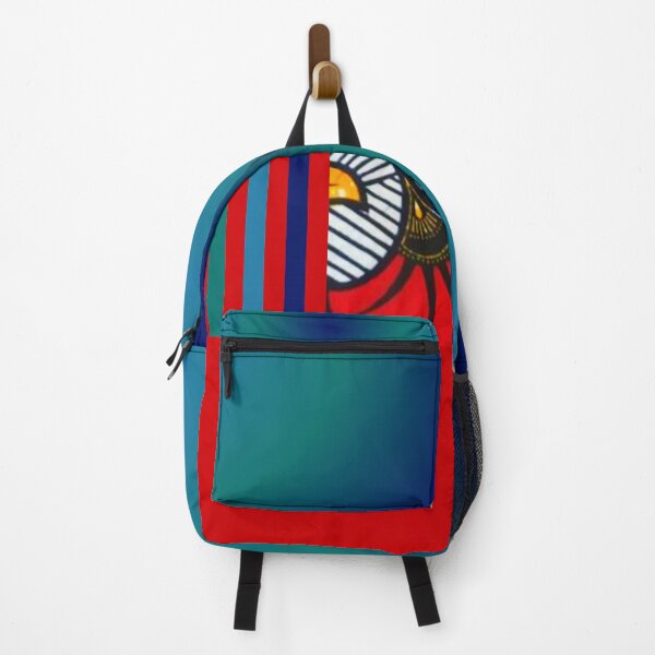Item preview, Visafrica Redbubble backpack in wax and red color designed and sold by VISAFRICA.