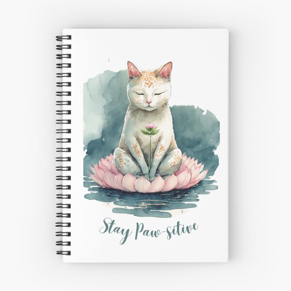Item preview,  Stay Paw-sitive Yoga Cat 15 designed and sold by printiesart.