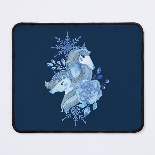 Item preview, Blue unicorn watercolor  designed and sold by pinkyfish1010.