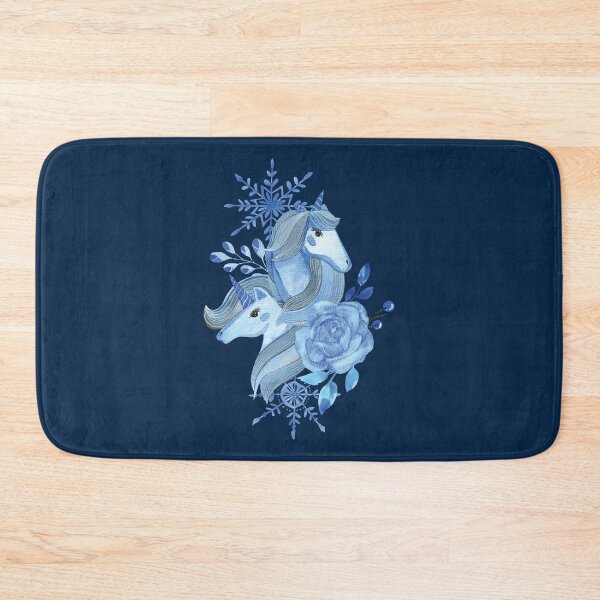 Item preview, Blue unicorn watercolor  designed and sold by pinkyfish1010.