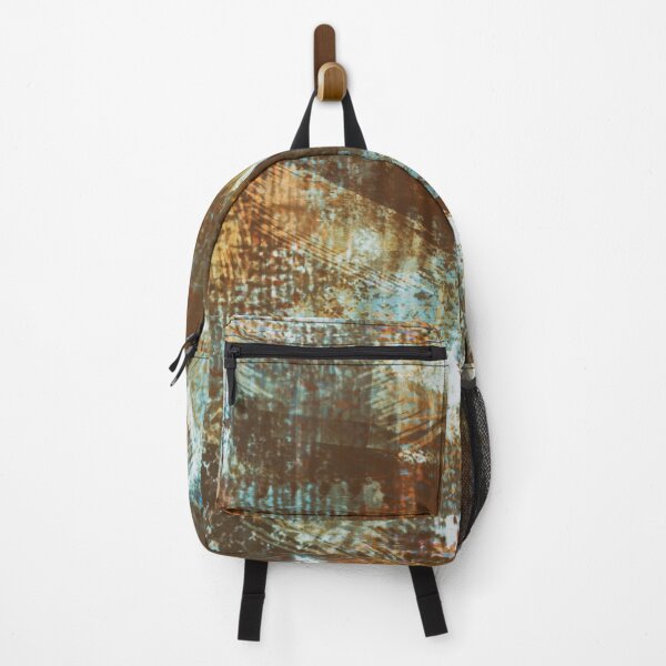 Item preview, Modern Grunge Brown Teal Caramel Abstract designed and sold by jocelynsart.