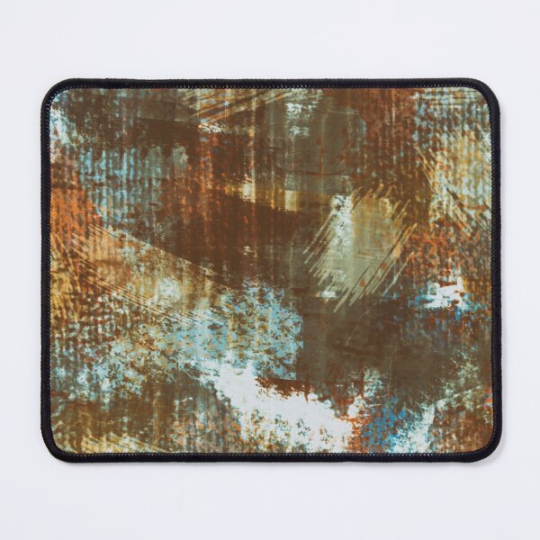 Item preview, Modern Grunge Brown Teal Caramel Abstract designed and sold by jocelynsart.