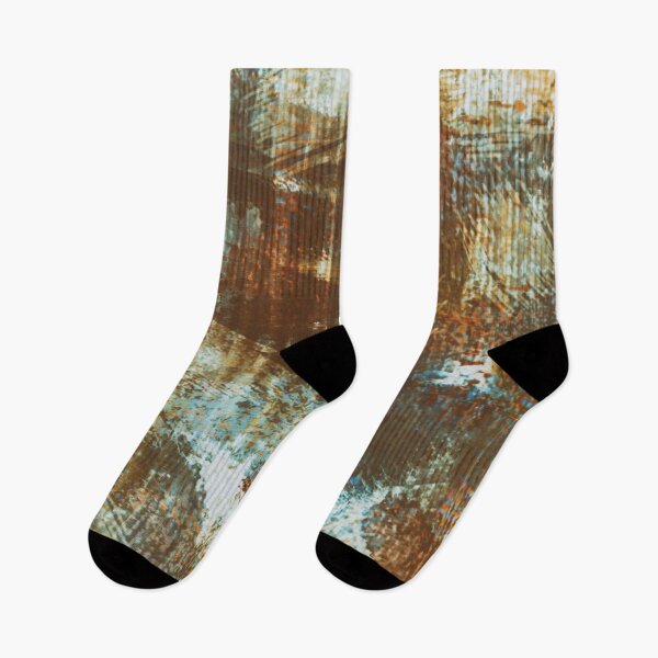 Item preview, Modern Grunge Brown Teal Caramel Abstract designed and sold by jocelynsart.