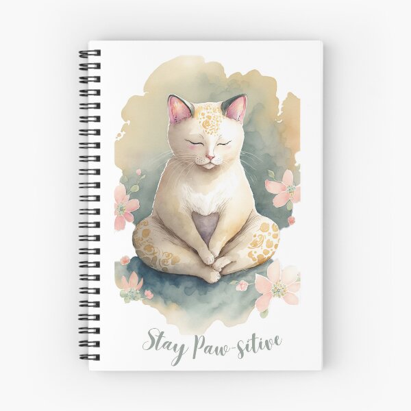Item preview,  Stay Paw-sitive Yoga Cat 16 designed and sold by printiesart.