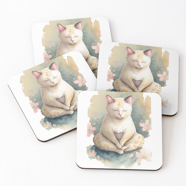 Item preview,  Stay Paw-sitive Yoga Cat 16 designed and sold by printiesart.