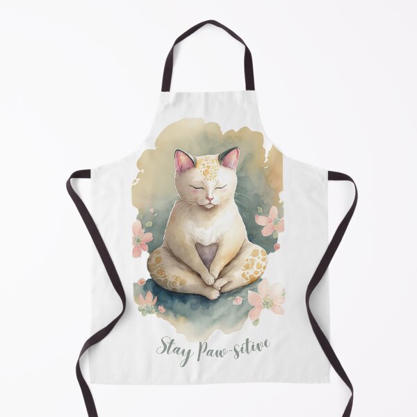 Item preview,  Stay Paw-sitive Yoga Cat 16 designed and sold by printiesart.