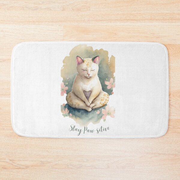 Item preview,  Stay Paw-sitive Yoga Cat 16 designed and sold by printiesart.