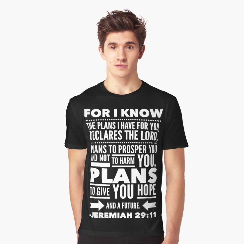 Christian Bibel Vers Jeremiah 29 11 Gott Hoffnung Future Faith T Shirt Von Createdbyheidi Redbubble