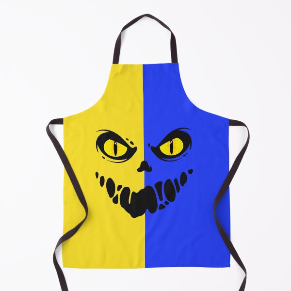 Item preview, Blue yellow smiling skeleton face designed and sold by OMdesign10.