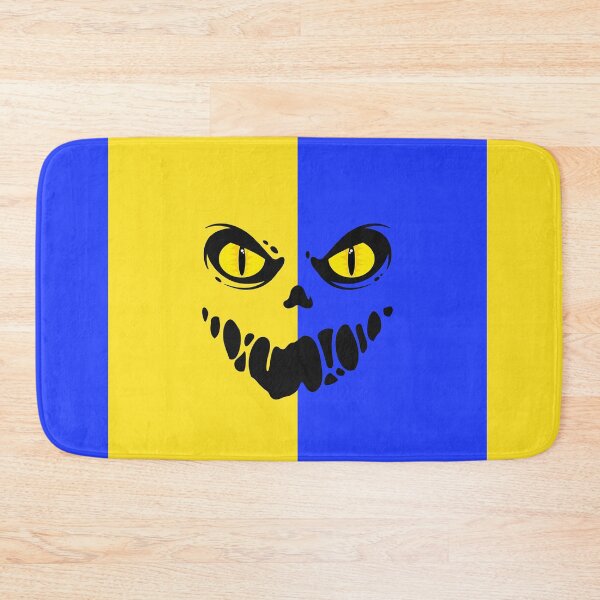 Item preview, Blue yellow smiling skeleton face designed and sold by OMdesign10.