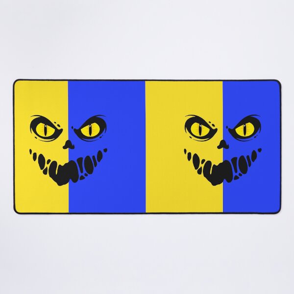 Item preview, Blue yellow smiling skeleton face designed and sold by OMdesign10.
