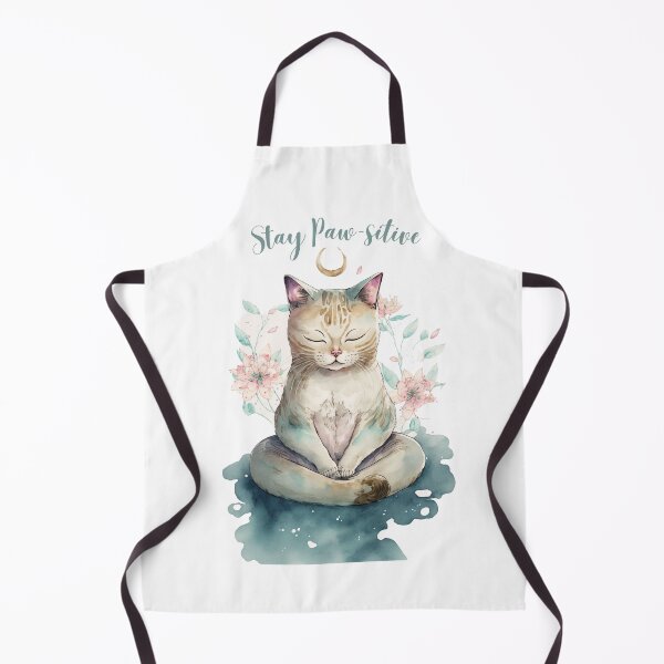 Item preview,  Stay Paw-sitive Yoga Cat 17 designed and sold by printiesart.
