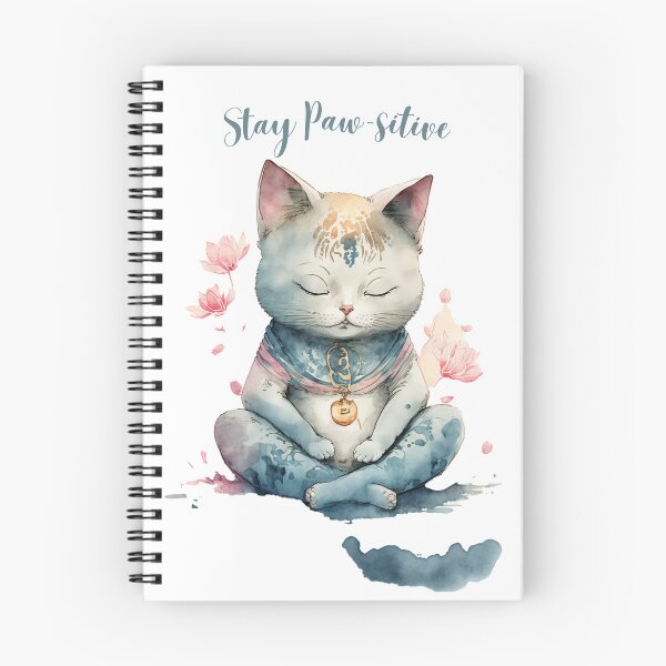 Item preview,  Stay Paw-sitive Yoga Cat 18 designed and sold by printiesart.