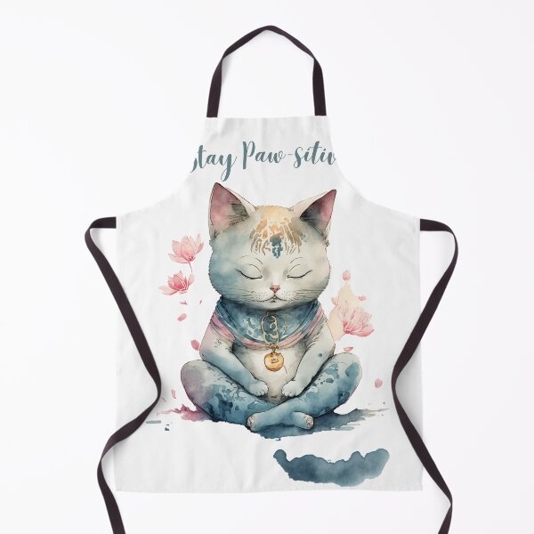 Item preview,  Stay Paw-sitive Yoga Cat 18 designed and sold by printiesart.