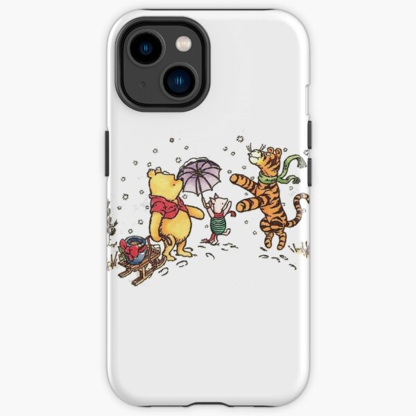 Christmas Winnie Bear Book illustration vintage iPhone Tough Case