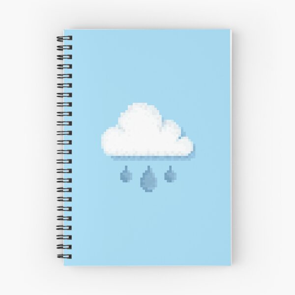 Item preview, Single Retro Rainy Cloud Pixel Weather Icon designed and sold by 8BitTrip.