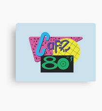 Back To The Cafe 80's Canvas Print