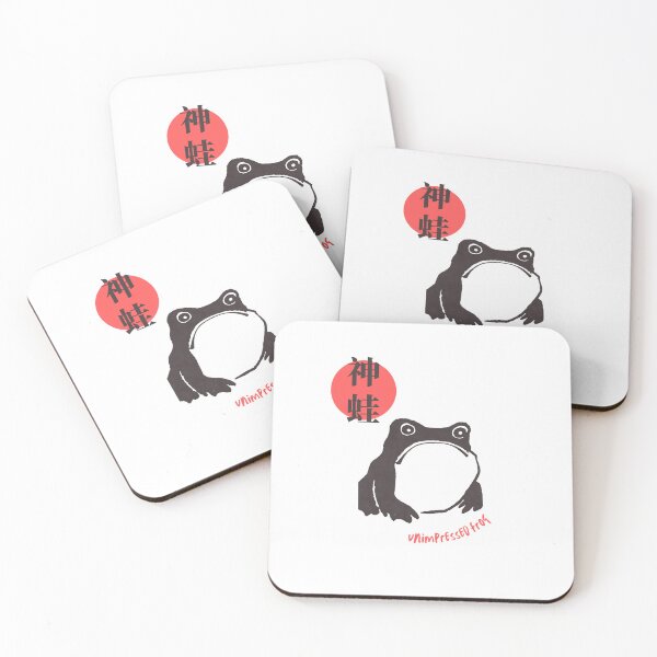 Item preview, Unimpressed Frog japanese Art  designed and sold by Wasabisan.