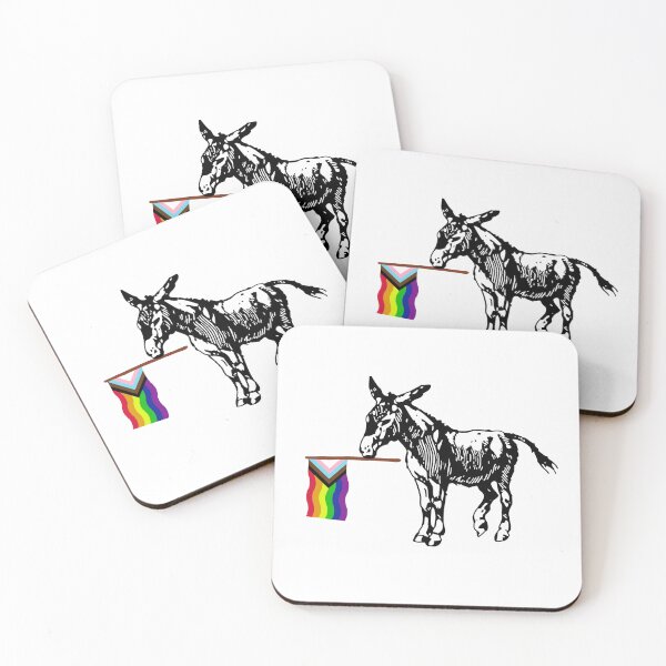 Item preview, Progressive Pride Democratic Donkey Flag designed and sold by gillys.