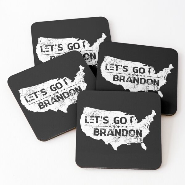Item preview, Let's Go Brandon Bumper Sticker in white with America designed and sold by Manoroma.