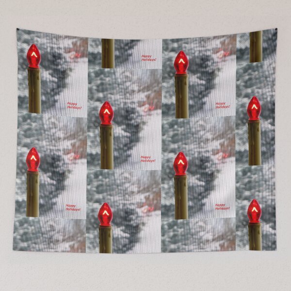 Item preview, Red Candle Light Christmas Card designed and sold by Pamela Burger.