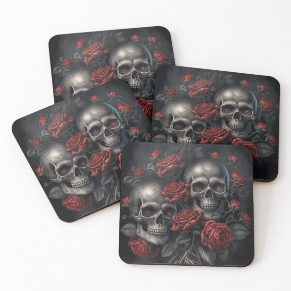 Item preview, Skulls with roses designed and sold by Happy1-2.