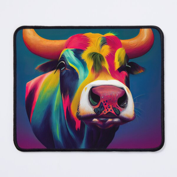 Item preview, Fred: Psychedelic Cow Portrait designed and sold by Studio Axis.