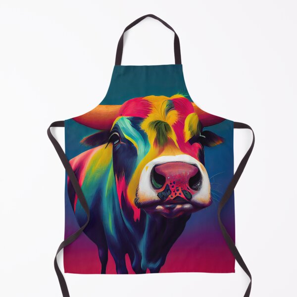 Item preview, Fred: Psychedelic Cow Portrait designed and sold by Studio Axis.
