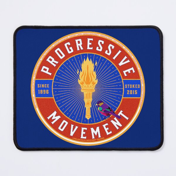 Item preview, PMD00117 Progressive Movement Designs timeless vintage liberty torch red white blue design for progressives designed and sold by ProgressiveLeft.