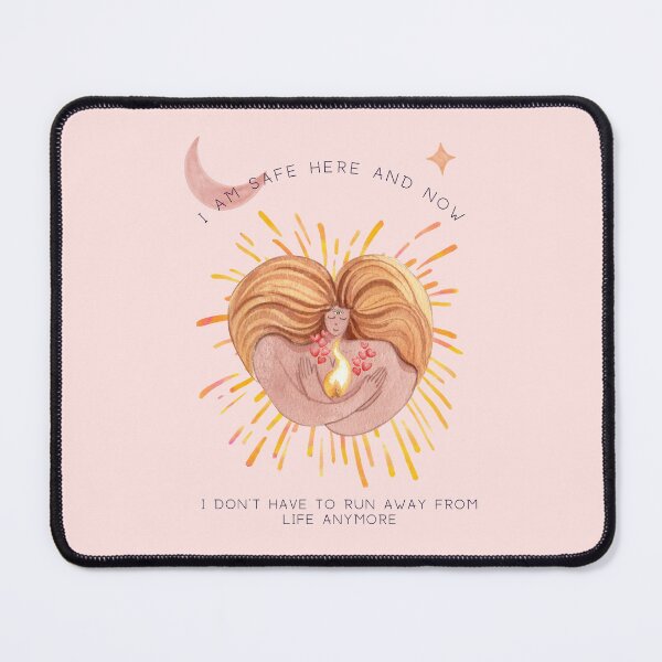 Item preview, I AM SAFE HERE AND NOW | affirmation | spiritual | meditation | mystical | yoga designed and sold by soulupdesign.