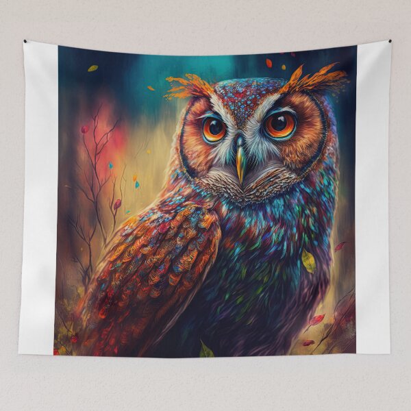 Item preview, Owl illustrated art design designed and sold by AirtWorld.