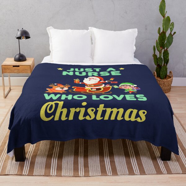 Item preview, Just a Nurse Who Loves Christmas designed and sold by jaygo.
