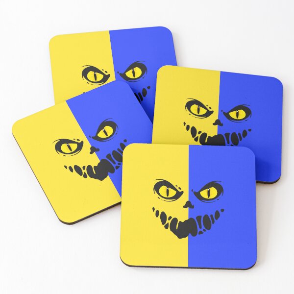 Item preview, Blue yellow smiling skeleton face designed and sold by OMdesign10.
