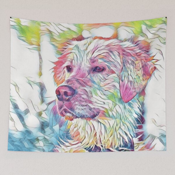 Item preview, Labrador Golden Retriever In Pastel Colours designed and sold by McThingummy.