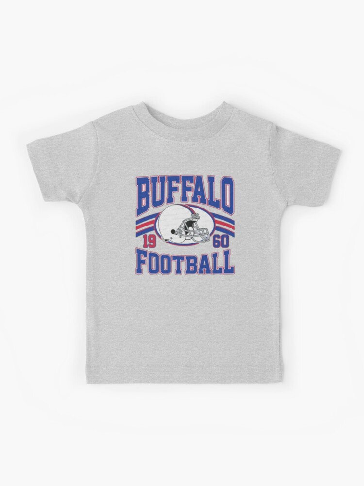 Toddler Vintage Heather Grey Baseball Shirt Text - BUF – The BFLO