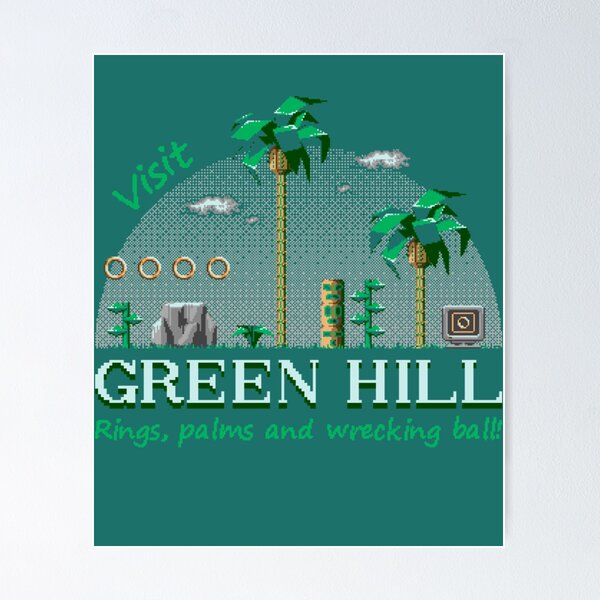 Green Hill Zone 13x19 Poster – Rocket Pop Inc.