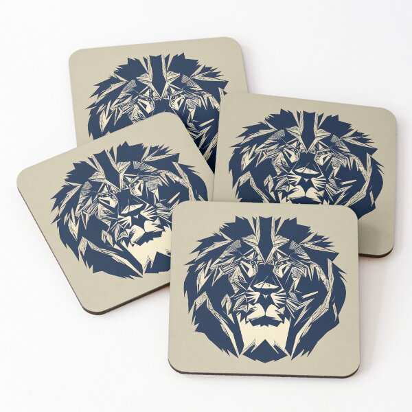 Artikelvorschau, Lion logo, geometric, vector, symmetrical, minimalism entworfen und verkauft von DrawItOnce.