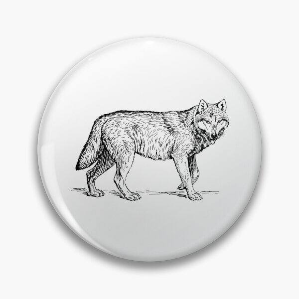 Artikelvorschau, Majestätischer Wolf Teil 2: Eine auffällige Zeichnung eines majestätischen Tieres entworfen und verkauft von illustratoral.
