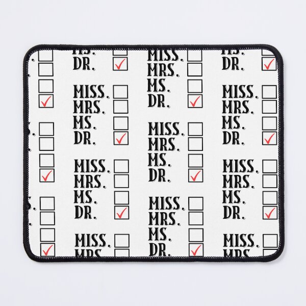 Item preview, Miss Mrs Ms Dr Checklist designed and sold by nextneveldesign.