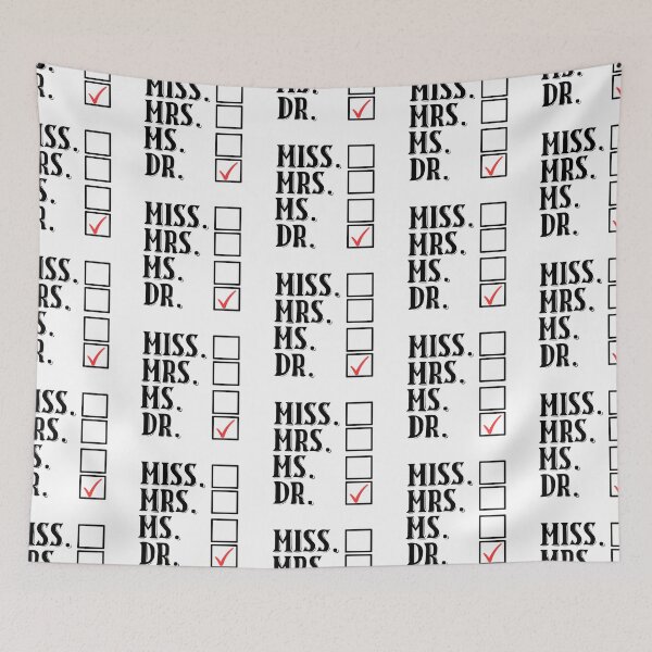 Item preview, Miss Mrs Ms Dr Checklist designed and sold by nextneveldesign.