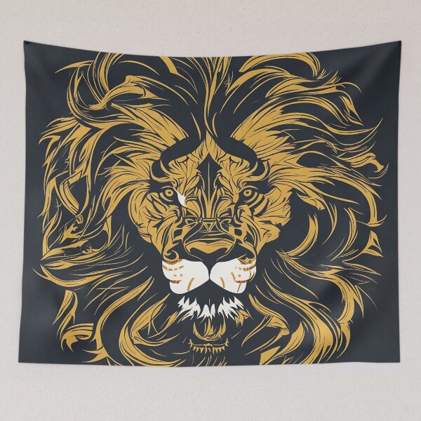 Item preview, Lion logo, geometric, vector, symmetrical, minimalism designed and sold by DrawItOnce.