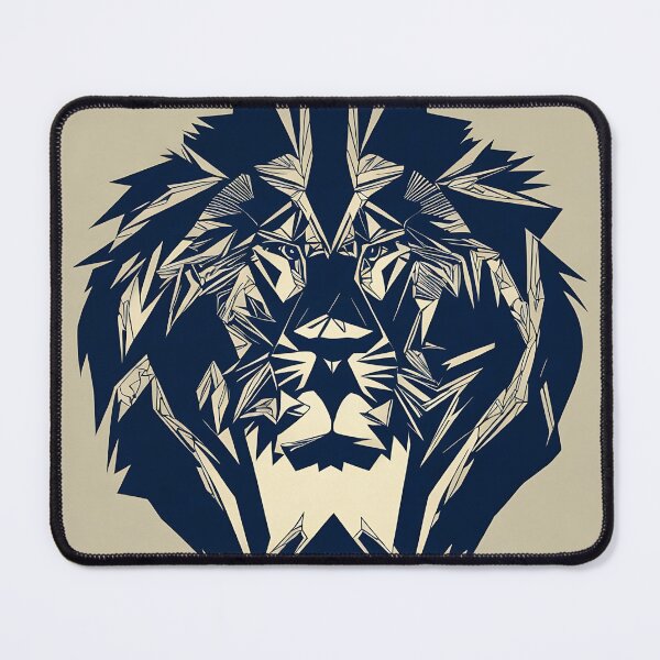 Item preview, Lion logo, geometric, vector, symmetrical, minimalism designed and sold by DrawItOnce.
